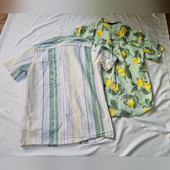 Set Of Two Boys' Short-Sleeve Button Down- Gap And Old Navy- 10 and 10/12 - Picture 9 of 10